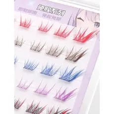 Cor cílios postiços simulação Natural cola-livre série raposa cílios postiços feminino Diagonal voando raposa olhos pret