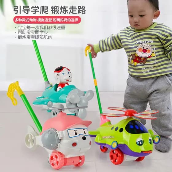 Crianças carrinho de bebê carrinho de brinquedo carrinho de pé único avião andando boneca carrinho