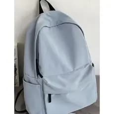 Novo estilo mochila feminina estudante universitário versão coreana ins grande capacidade simples cor sólida mochila jún