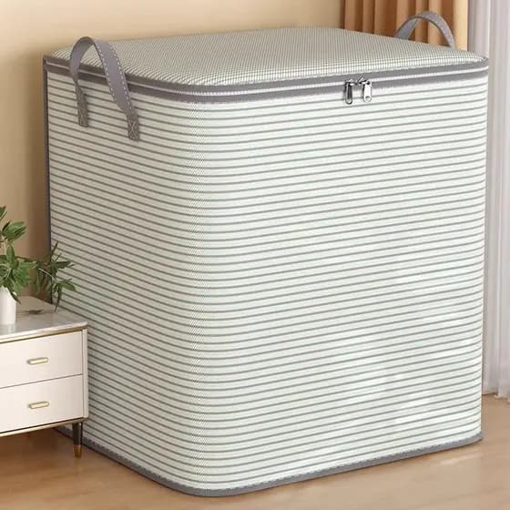 120g caixa de armazenamento doméstico movendo grande capacidade guarda-roupa organizador caixa Anti-poeira cesta de arma