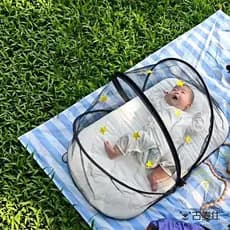 Redes mosquiteiras para carrinho de bebê de verão, leve, sem instalação, proteção contra mosquitos, suporte dobrável par