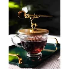 Copo de café da manhã de girassol com tampa colher grande capacidade aveia iogurte resistente a altas temperaturas copo