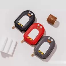 Novo pinguim dos desenhos animados pequeno bonito nacional na moda órgão titular do cartão Multi-cartão saco de identifi