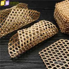 Pequena malha de bambu artesanal bambu tecido bambu Da Hexagonal malha de bambu Placemat bambu esteira de vapor suprimen