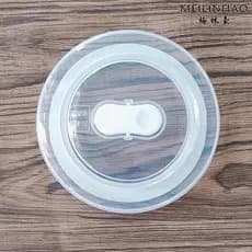 Tampa separada da tigela tampa da tigela de vidro fresco-mantendo tigela tampa de vedação microondas branco transparente