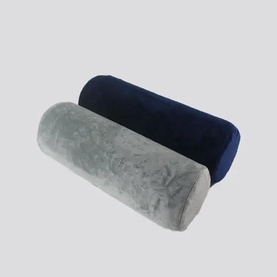 Travesseiro cilíndrico de espuma viscoelástica unissex portátil travesseiro de pescoço suporte para dormir respirável