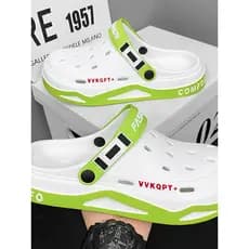 Buraco sapatos estilo masculino verão exterior usar condução sandálias de dupla utilização pisando na merda antiderrapan
