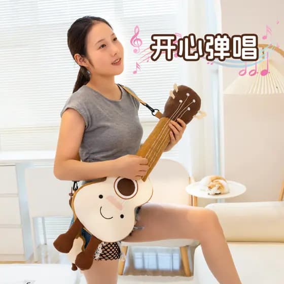 Diversão simulação Pipa guitarra travesseiro sala de estar Photo Studio decoração travesseiro almofada criativa sala est