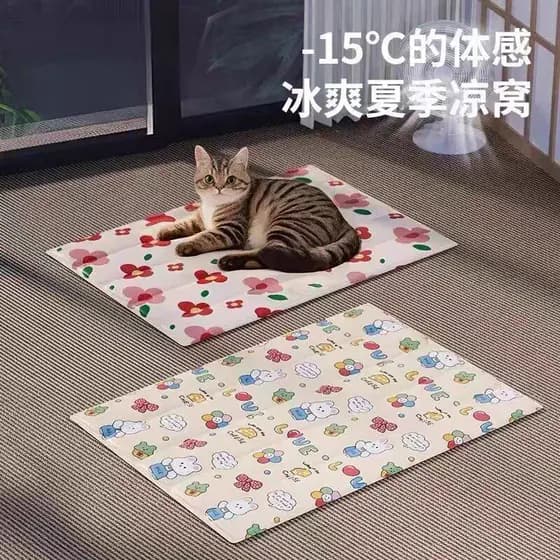 Tapete de gelo para animais de estimação, tapete legal para cães, verão, cama de gelo para gatos, tapete de dormir, supr