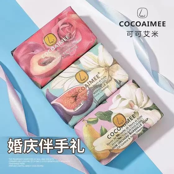 Coco Amy remoção de ácaros sabão vegetal óleo essencial sabão lembrança pele limpa rosto lavagem banho sabão casamento
