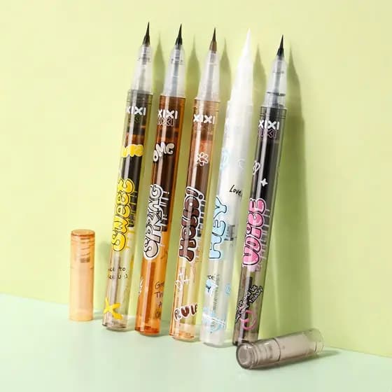 Xixixi Hanasaki Shimmer Eyeliner Ponta ultrafina Resistente à água Resistente ao suor e sem manchas Olho inferior para i