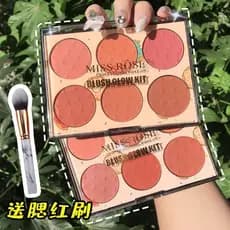 Genuíno missrose seis cores Blush genuíno Nude maquiagem Natural sujo laranja ameixas secas rosa seca conjunto multicolo