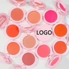 Cross-Border 15 cores rosa Blush sem logotipo fosco de longa duração não-desbotamento Rouge em pó purê de batata process