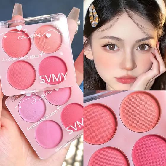 Estudante genuíno barato Blush 2025 novo estilo de venda quente sombra tudo-em-um paleta fofo reparação monocromático pe