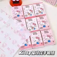 Genuíno Sanrio hellokitty impresso lenço de papel dos desenhos animados bonito estudante crianças pequeno saco guardanap
