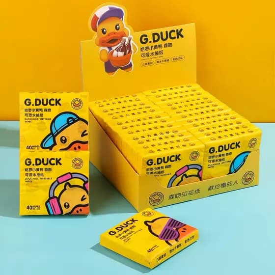 Desenhos animados dos desenhos animados impresso papel pequeno saco de papel de tecido portátil para crianças estudantes