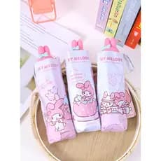 Sanrio Genuine Melody Tridimensional Boneca Cabeça Chuva ou Chuva Guarda-chuva Protetor Solar de Alto Valor Anti-Ultra