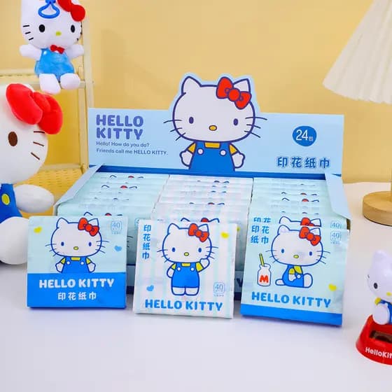 Genuíno Sanrio hellokitty tecido estudante dos desenhos animados impresso papel pequeno saco de papel portátil pode água