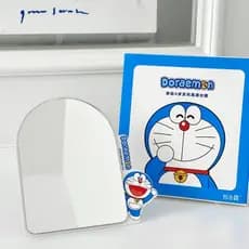 Genuíno Doraemon HD espelho de maquiagem desktop espelho portátil dobrável portátil espelho estudante festa bonito espel