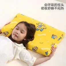 Boa criança pequeno homem amarelo Co-marca crianças travesseiro de Silicone adequado para 4-12 anos de idade + travessei