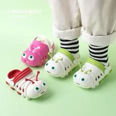 Crianças buraco sapatos bebê verão interior ao ar livre sandálias chinelos Caterpillar bonito estilo dos desenhos animad
