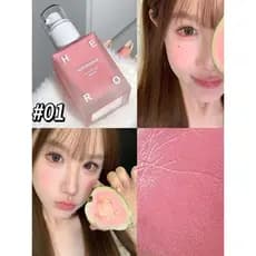 Natural Nude Maquiagem Vitalidade Revela Suave Cor Arbitrária Derretendo Blush Líquido Segurando Maquiagem Renderização