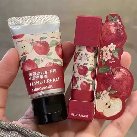 [Care cp] Conjunto de creme para as mãos Sweet Little Apple + protetor labial hidratante batom Primer