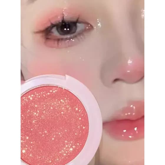 Xiaoyu Begonia Recomendado Blush Monocromático Perolado Fino Piscando Rosto Iluminando Natural Fácil de Colorir Loja Pri