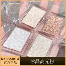 Kakashow pó de cristal de gelo de alto brilho creme perolado rosto olho iluminando batatas picadas glitter placa de cont