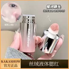 Kakashow Paleta de Blush líquido de veludo Natural delicado sedoso não preso atmosfera de verão estilo estudante coreano