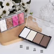 MotherHome Mother's Home Paleta de contorno de quatro cores Highlighter Powder Shadow T Zone Brightening Modificação em