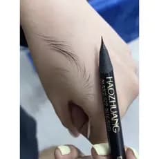Lápis de sobrancelha com linha de tração bico de pato, rolo de papel duro, núcleo duro, de longa duração, não desbota, à