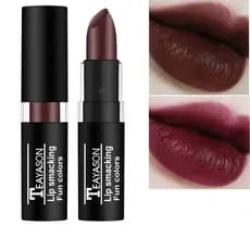 Influenciador mesmo estilo tia cor batom fosco copo antiaderente não desbotamento vermelho preto podre tomate cor batom