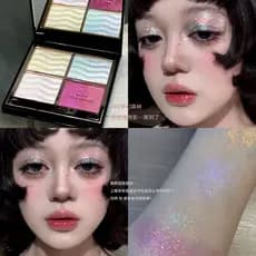 Ru Rub Galaxy em Flash!Paleta de sombras com correspondência de cores Symphony piscando diariamente diversos sentimentos