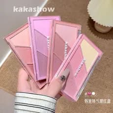 Chen Shian recomenda morrer Le 3 cores Blush paleta Natural Rouge sol vermelho chá da tarde diário All-Match 2025 novo e