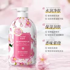 [Preço] Oliqi Cherry Blossom Fragrância Ácido Hialurônico Gel de Banho Fragrância de Longa Duração Grande Capac
