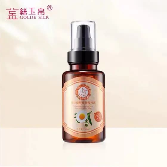 Nova data seda dourada Jade seda perfumada chuva camomila calmante reparação loção pura Toner 190ml reparação hidratante