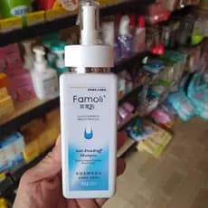 Famoli Hair Jasmine Shampoo Anticaspa Multi-Efeito Fórmula de Disufídeo de Selênio Controle de Óleo Anti-Coceira Fluff