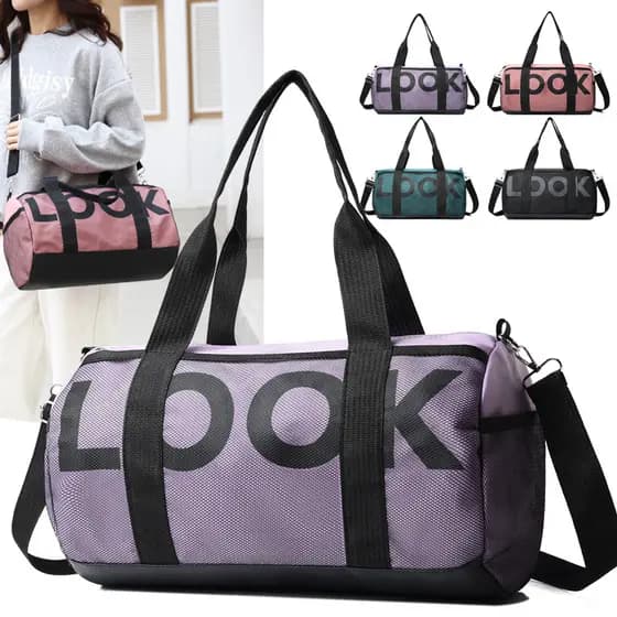 Bolsa de ginástica leve para homens, bolsa de viagem à prova d'água para natação, esportes de curta distância, corpo cru