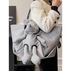 Roupas portáteis de curta distância viagem de negócios sacola na moda Super grande capacidade boneca urso Oxford pano sa