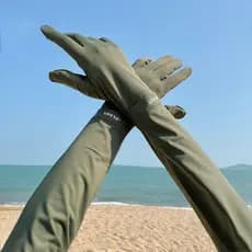 Luvas de proteção solar masculinas, mangas de gelo de verão, peça única, mangas soltas, veículo elétrico, mangas de cond