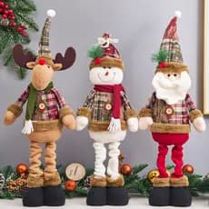 Natal floco de neve pano retrátil velho boneca decoração de natal boneco de neve decoração Hotel cena de compras Layout