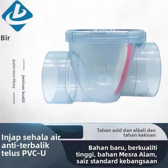 Válvula de retenção de água anti-reverso em PVC, válvula anti-reverso para cozinha, válvula anti-derramamento, enchiment