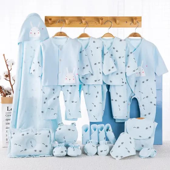 Caixa de presente para bebês recém-nascidos, conjunto de roupas para recém-nascidos, homens, mulheres, algodão puro, pro