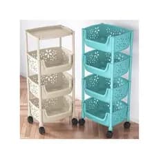 Rack de cozinha de chão, prateleira removível multicamadas, suprimentos, cesta de vegetais, novo estilo, armazenamento d