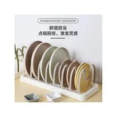 Rack de prato doméstico destacável rack de armazenamento placa talheres rack de armazenamento cozinha multifuncional pot