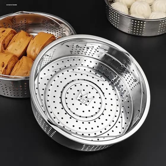 Panela de arroz Universal de aço inoxidável 304, vaporizador 4L5L com Rack de vapor, chaleira de bola, gaveta de vapor,