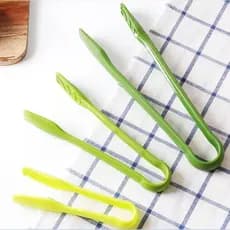 Pinça de pão grande, média e pequena, pinça de plástico pp para alimentos, vegetais, salada, bolo, comida