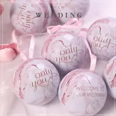 Caixa de doces de casamento suprimentos de casamento criativo esférico folha de flandres caixa de doces Tanabata present