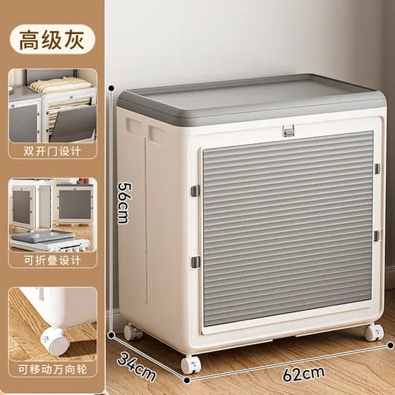 Caixa de armazenamento de roupas de grande capacidade casa Clamshell quarto colcha caixa de armazenamento dobrável armár